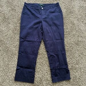 Lauren Ralph Lauren Women's 14W Blue Dress Pants